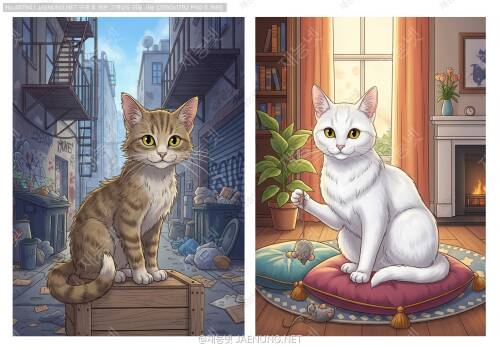 길고양이 vs 집고양이, 진짜 뭐가 다를까? 🐱🏠