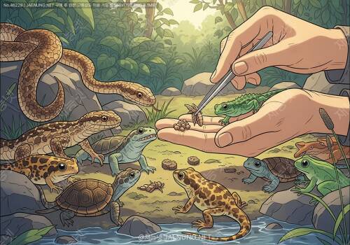 🦎 파충류 새끼 돌보기 & 초기 급이 완전 정복