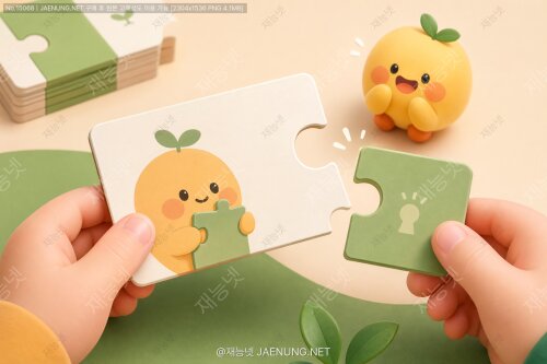 퍼즐 명함: 받는 이의 호기심을 자극하는 디자인 🧩✨