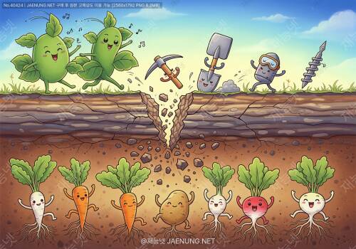 🌾 경반층 파쇄 효과: 땅속 단단한 벽을 부수면 작물이 춤춘다! 🚜