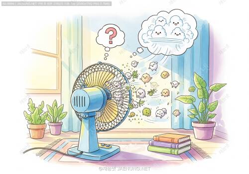 🌬️ 선풍기를 반대로 돌리면 실내 공기가 깨끗해진다고? 🤔