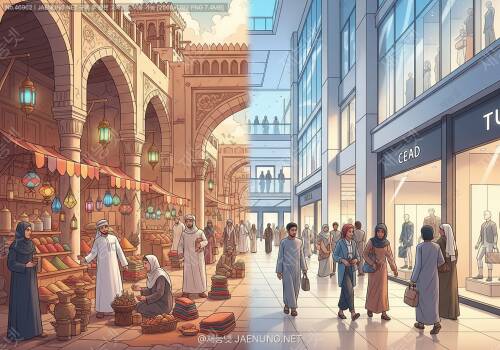 🏪 아랍어로 떠나는 시장 여행전통 수크(Souq)부터 현대 쇼핑몰까지