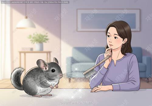 🐭 친칠라가 털을 뿌리는 이유와 대처법 💨