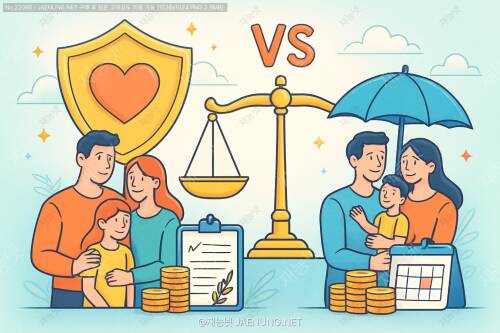 종신보험 vs 정기보험: 가족 생활보장을 위한 최적의 선택은 뭘까? 💰