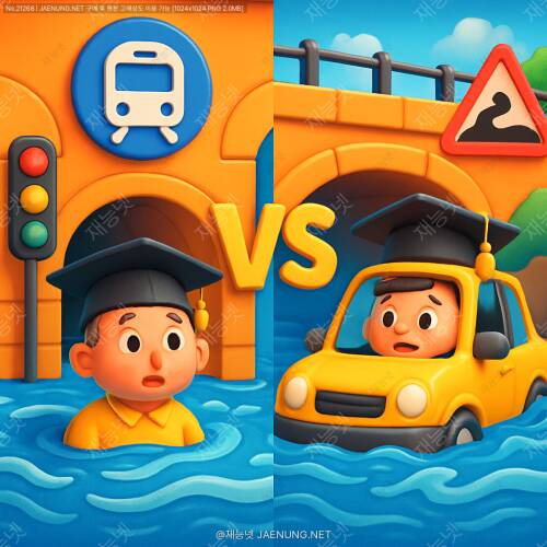 🚇 지하도로 침수 VS 지하차도 침수: 고립 위험이 더 높은 곳은?