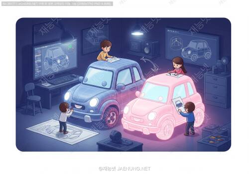 🚗 3D 자동차 모델링과 서피싱 기법: 현실을 디지털로 옮기는 마법 같은 작업