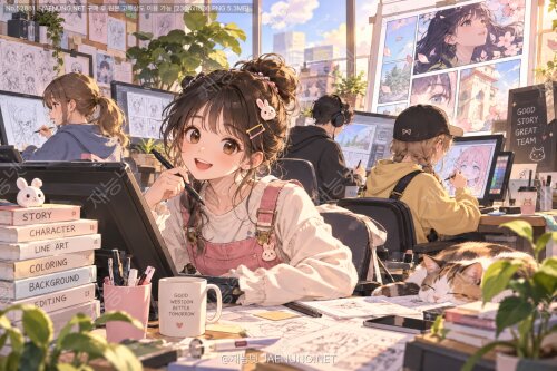 ✍️🖌️ 글부터 배경까지 나눠 그리는 웹툰 스튜디오 분업, 한 화가 만들어지는 진짜 공정 이야기