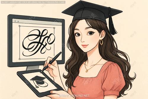 켈리그라피 작품의 디지털 벡터화 방법 📝✨