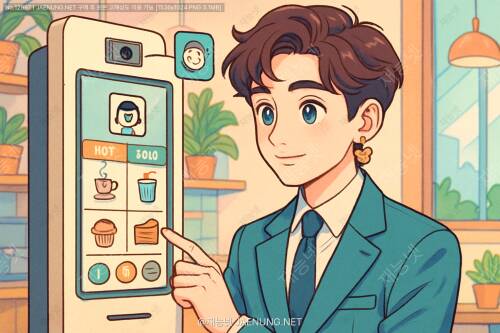 사용자 감정 인식 카메라와 연동된 카페 주문 키오스크 UI 디자인 🎨☕
