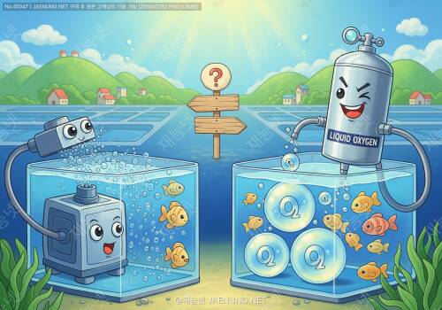 🐟 에어레이션 vs 액화산소, 용존산소 효율 대결! 양식장의 숨은 영웅은 누구? 💨