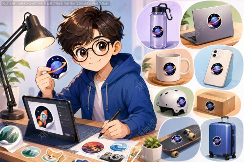 🎨 다양한 표면에 적용 가능한 만능 스티커 디자인 방법 🖌️