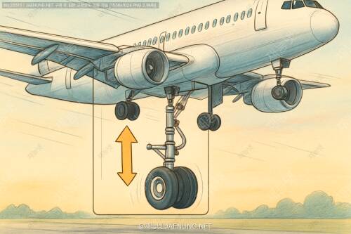 ✈️ 착륙 직전 비행기가 바퀴를 내리는 메커니즘 ✈️