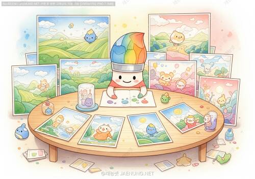 🎨 일러스트에서 분위기와 톤앤매너 통일하기