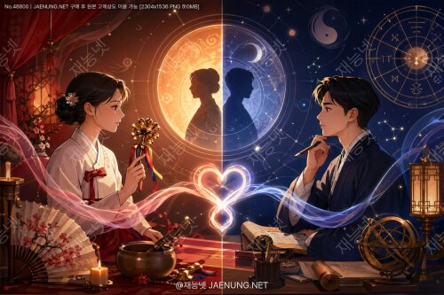 신점에서 궁합을 볼 때와 사주로 궁합을 볼 때의 차이 — 같은 궁합, 전혀 다른 세계