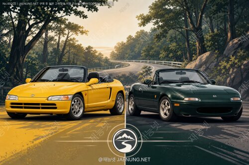 🏎️ 혼다 비트 vs 마쓰다 MX-5 미아타 — 경량 로드스터의 순수함과 드라이빙 철학