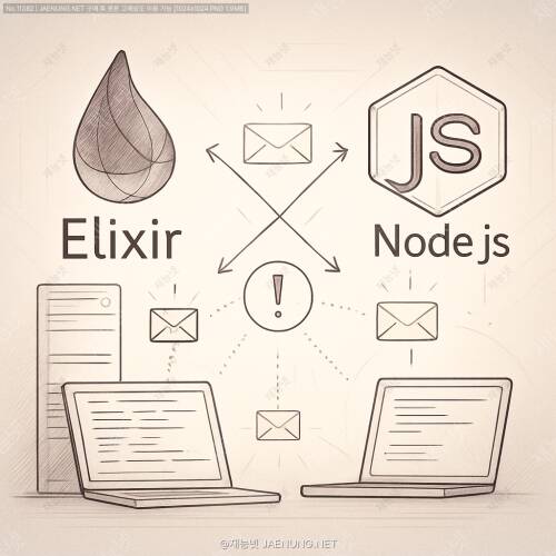 엘릭서 vs Node.js: 실시간 알림 시스템의 확장성과 처리량 대결! 🚀💥