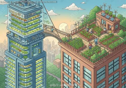 🏙️ 도시 수직농업 vs 도시 옥상농업