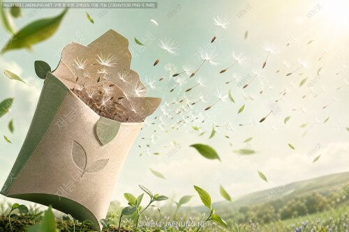 🍃 바람에 날리는 씨앗 패키지에코 디자인의 미래