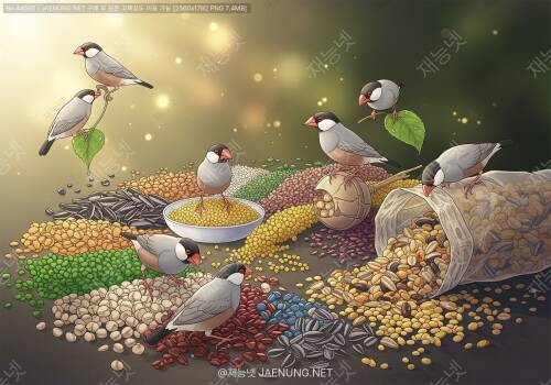 🐦 십자매 사료와 곡물 급여 기본 원칙 🌾