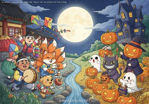 🌕 정월대보름 VS 🎃 할로윈동서양 세시풍속 대결: 달빛과 호박등 사이에서