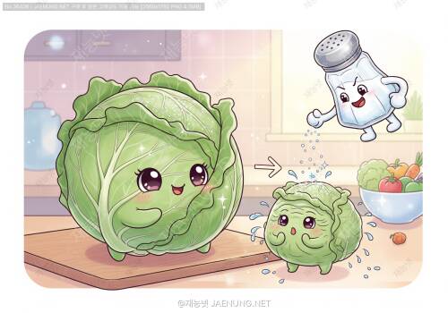 🥬 소금에 절인 배추가 쪼그라드는 신비한 원리