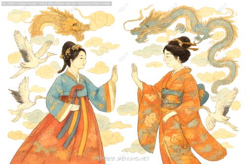 한복 VS 기모노: 옷에 담긴 신들의 이야기 📜