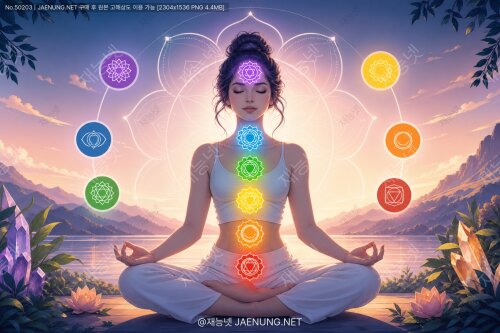 🌈 차크라와 색상의 관계: 빨강에서 보라까지,각 차크라의 색이 품고 있는 에너지와 의미