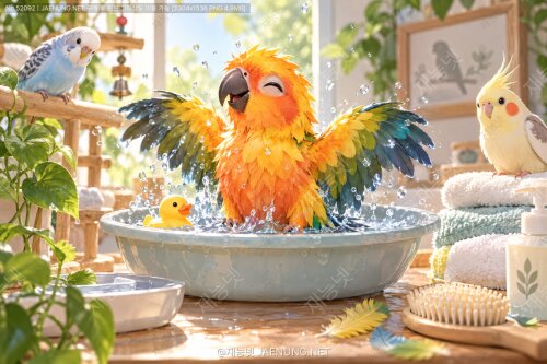 🚿 앵무새 목욕 방법과 적정 횟수, 물 온도부터 깃털 관리까지 제대로 알아보기 🛁