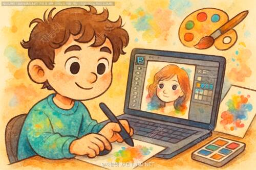 포토샵으로 만드는 수채화 효과: 디지털 아트의 새로운 지평 🎨