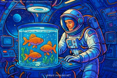 🚀 우주에서 물고기 키우기: 중력 조절로 성장 촉진하는 우주정거장 양식 🐠