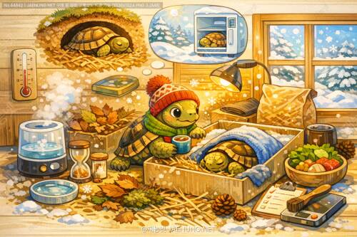 🐢 육지거북 겨울잠 준비와 관리법 완벽 가이드