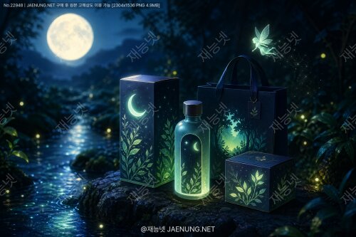 🌙 달빛에서 빛나는 야광 패키지 디자인 ✧ 신비로움이 담긴 포장의 마법
