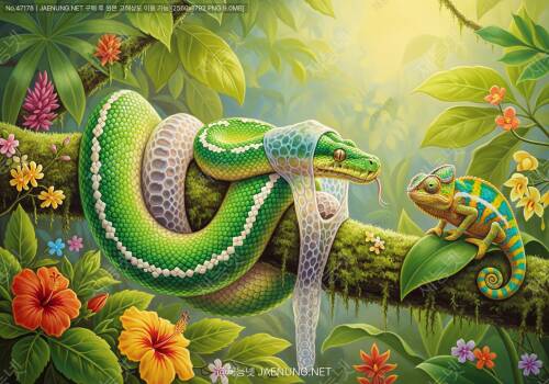 뱀 탈피 과정과 주기 완전 정복! 🐍✨