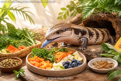 🦎 블루텅 스킹크 사료 & 먹이 완전 정복