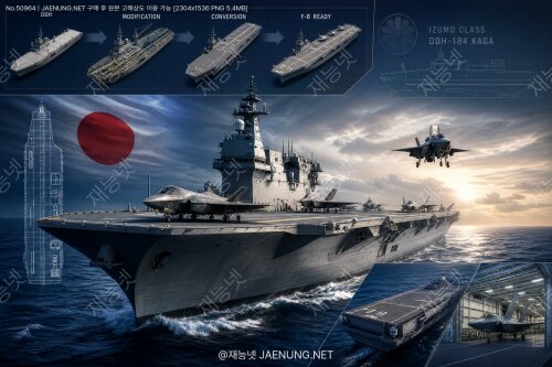 일본 해상자위대 'かが(카가)' DDH-184이즈모급 2번함, F-35B 탑재 항모 개조 완료까지의 모든 것