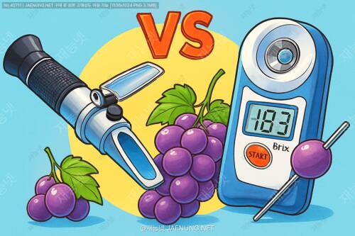 🍇 포도 당도측정 굴절계 vs 당도계: 완벽 비교 가이드