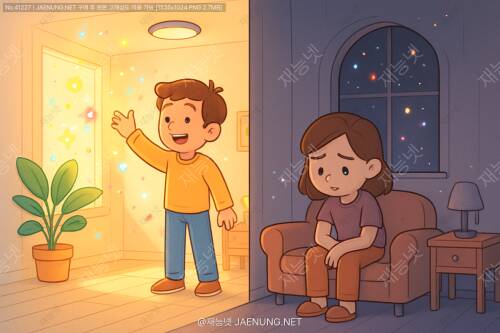🏠 공간의 밝기 대비가 감정에 미치는 영향 💡