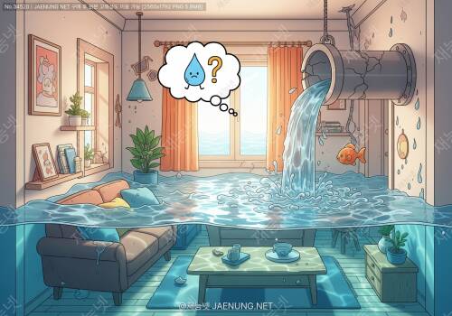 🚰 홍수로 상수도관 파손! 우리 집 물, 언제 다시 나올까?