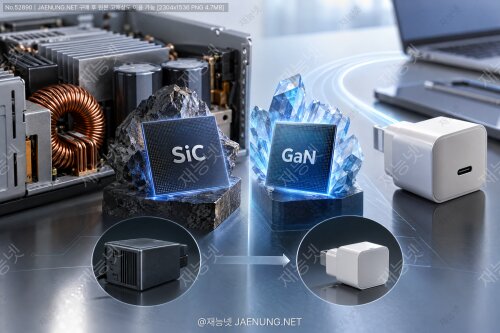 전력반도체 SiC와 GaN, 충전기가 작아진 비밀