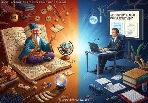 🔮 직업 선택에서 사주 vs 적성검사: 어느 쪽을 더 신뢰해야 할까? — 동양 운명론과 현대 심리과학의 진짜 비교 분석