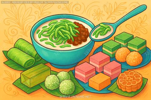 달콤한 말레이어 한 스푼: 첸돌과 전통 디저트의 세계 🍧