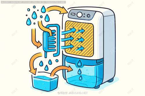💧 제습기의 수분 포집 및 배출 원리 💧