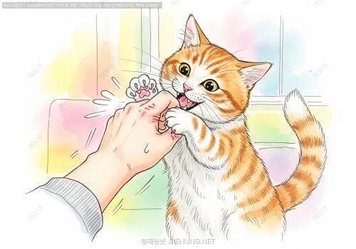 🐱 고양이 공격성, 갑자기 물고 할퀴어요!