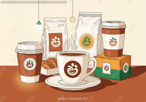 ☕ 카페 로고와 패키지 디자인의 브랜드 통합, 한 잔의 커피에 담긴 브랜드 스토리 🎨
