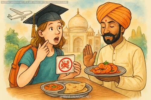 인도 여행 필수 생존 힌디어: 음식 알레르기 완전 정복! 🇮🇳