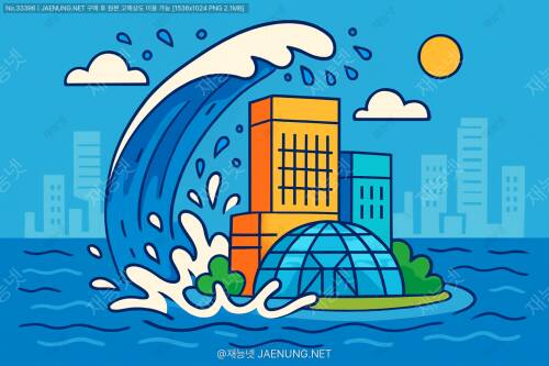 물폭탄 맞은 도심 속 섬, 코엑스몰 🌊