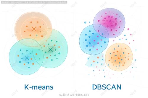 K-means vs DBSCAN