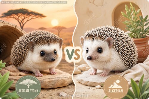 🦔 고슴도치 품종 비교: 아프리카 피그미 vs 알제리안, 어떤 친구를 선택할까?