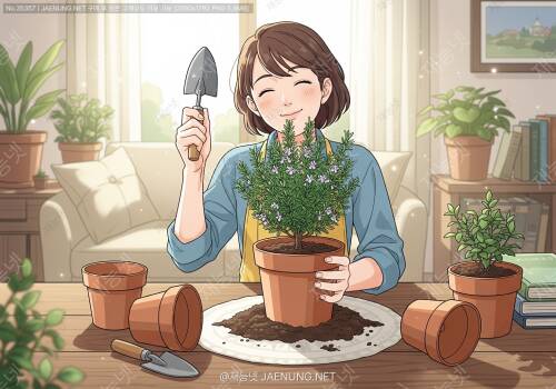 🌿 로즈마리 분갈이, 더 이상 두렵지 않아! (feat. 흙수저 탈출기)