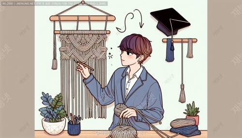 매크라메 기법으로 만드는 월행잉: 공간에 생기를 불어넣는 예술 🎨